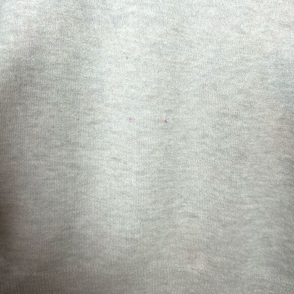 Zadig Voltaire Ferrari World Cashmere Sweater Gray Lightweight Semi Sheer M - Picture 14 of 14